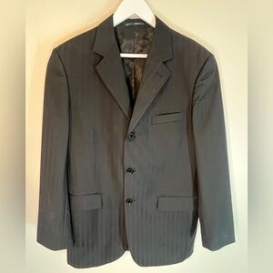 Giorgio Fiorelli Suit Jacket Black Pin Stripe Men’s Size 40R